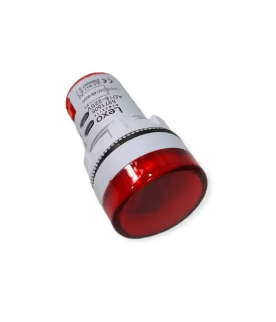 Luz Piloto ROJO Indicadora Voltaje 22MM- AC50-500V