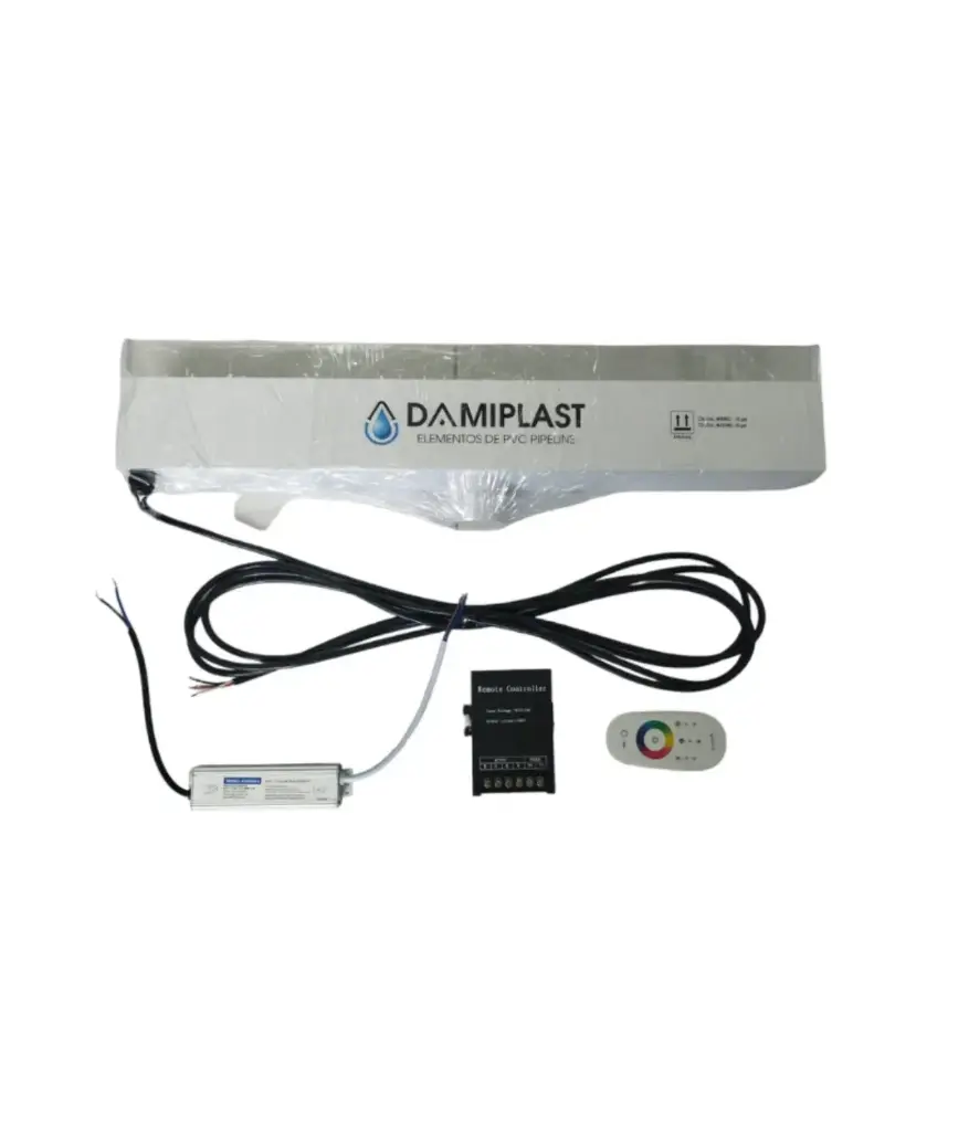 CASCADA de 120 CM Multicolor DAMI c/control 5-24V + transformdor DC12V/600W