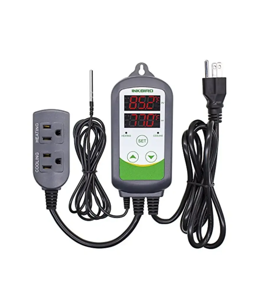Calentador y enfriador de agua p/acuario 110V-220V c/control de temp. (INKBIRD ITC-308S)