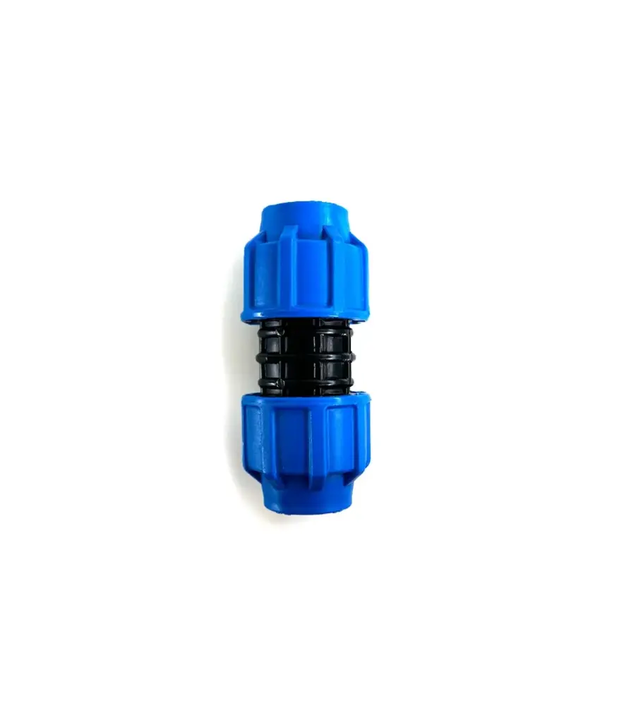 UNION COMPRESION 20mm P/Manguera PEAD AZUL 