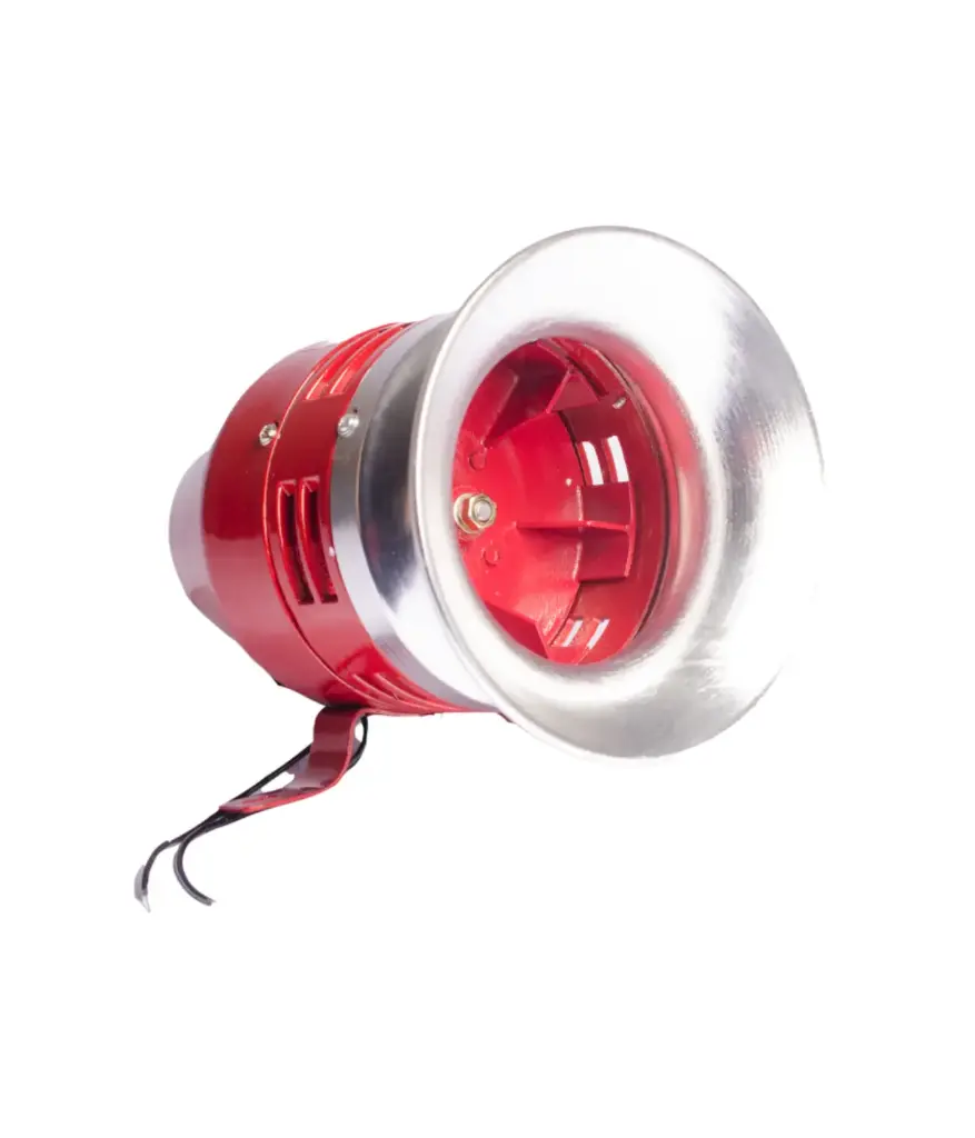 Sirena de Seguridad 24VDC plateda/roja 140DB CAMSCO MS-390/24VDC