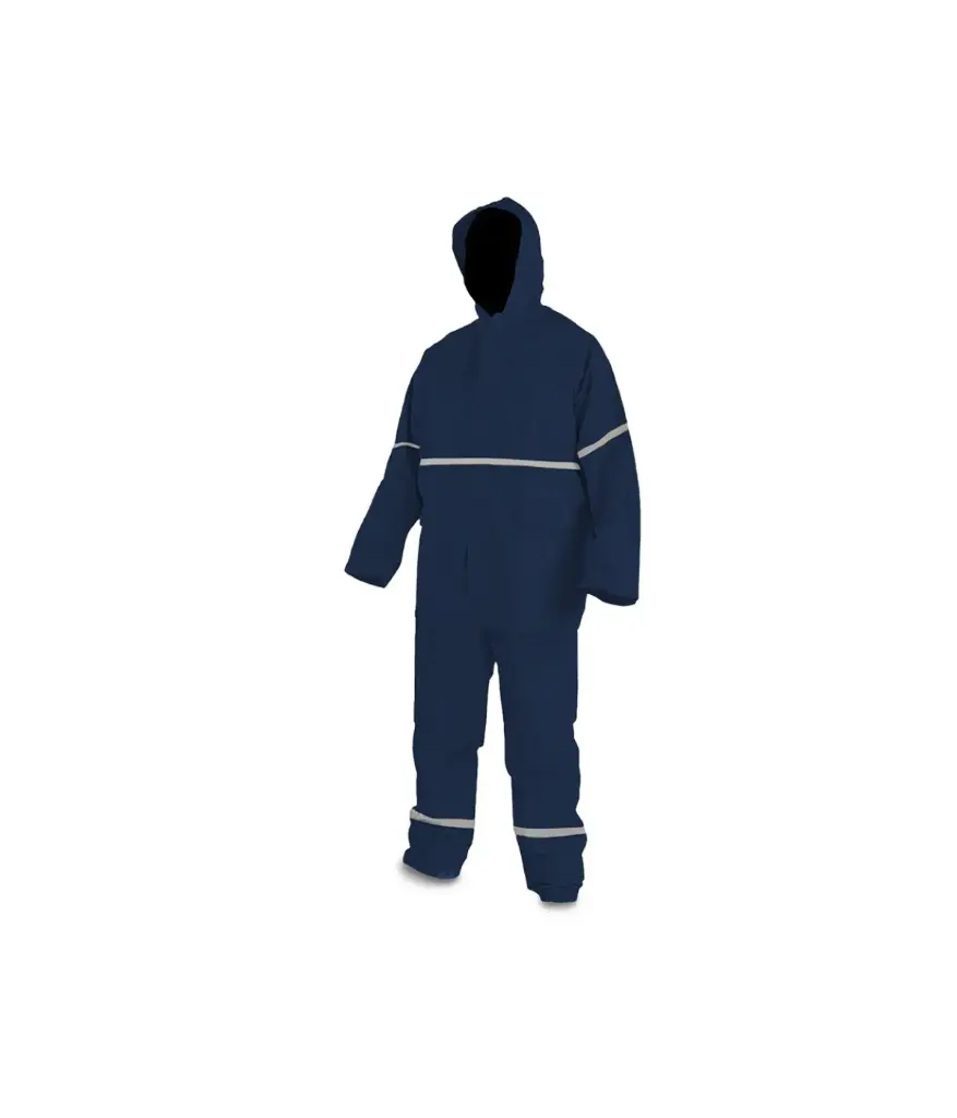 Encauchado 2pz TALLA M JEM AZUL c/reflectivo 