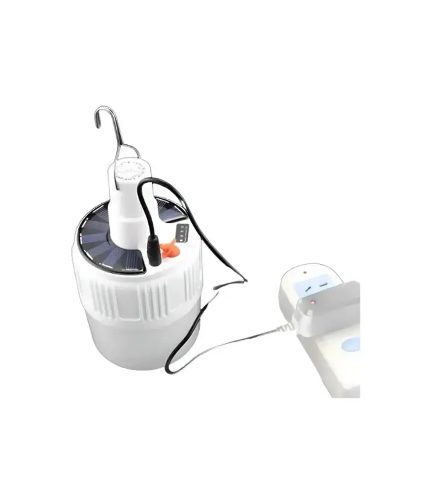 Foco led recargable 60w luz blanca USB y SOLAR EVELITE