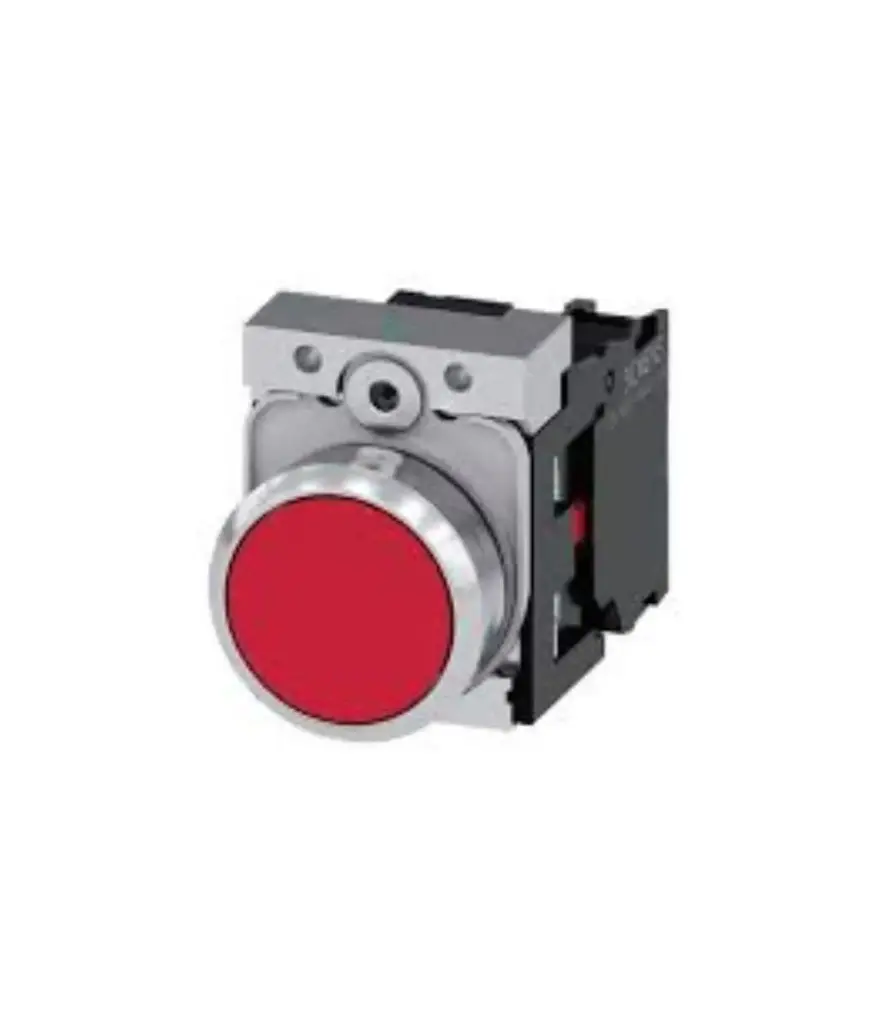 PULSADOR 22MM ROJO 1NC METAL SIEMENS 