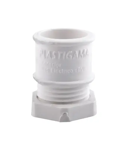 [EE.CONE.0013] Conector EMT 3/4" PVC PLASTIGAMA
