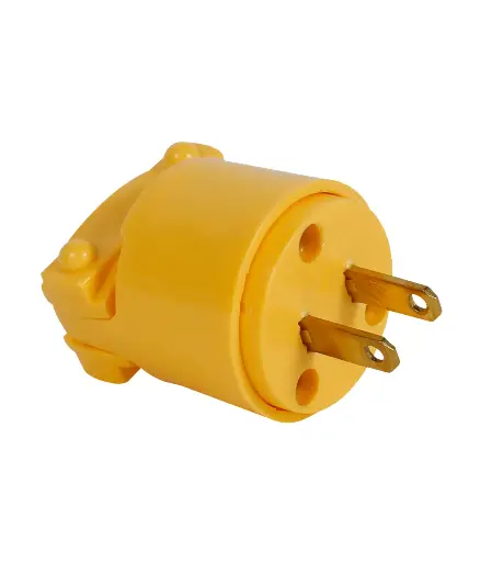 [EE.ENCH.0020] Enchufe simple 2P cooper amarillo (4862)