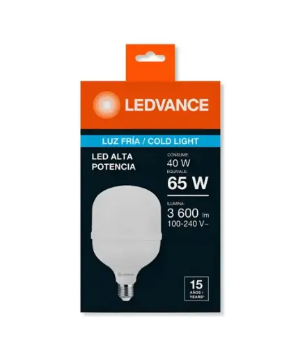 [EE.FOC.0161] Foco led 40W 100/240V rosca e27LEDVANCE LUZ BLANCA 6500K