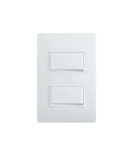 [EE.INT.0034] Interruptor doble ticino para empotrar LUZICA marfil PU5200M