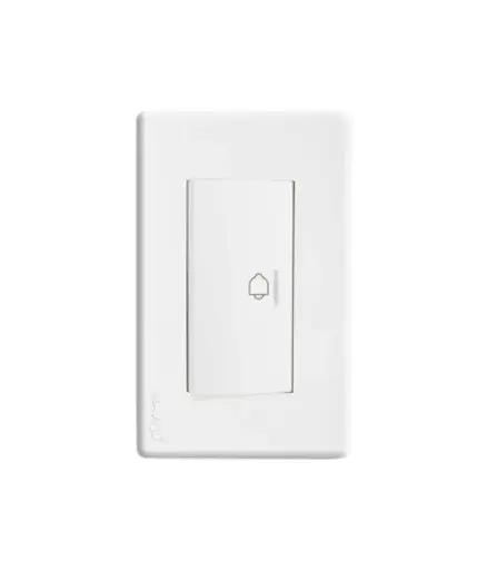 [EE.INT.0049] Interruptor pulsador timbre p/empotrar MAVIJU Blanco 10a 125/250V
