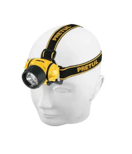 [EE.LINT.0028] Linterna p/casco manos libres Pila 3 AAA 65 lumenes (439876)