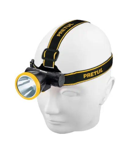 [EE.LINT.0030] Linterna p/casco PETRUL manos libres RECARGABLE 95 Lumenes