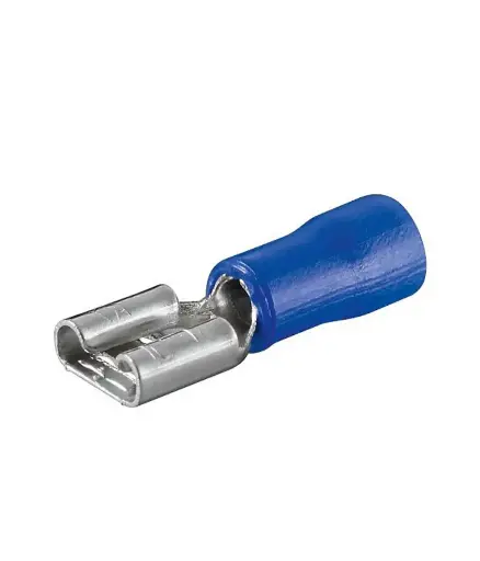 [EE.TERM.0004] Terminal bandera hembra riel azul 16-14  (1/4) grande