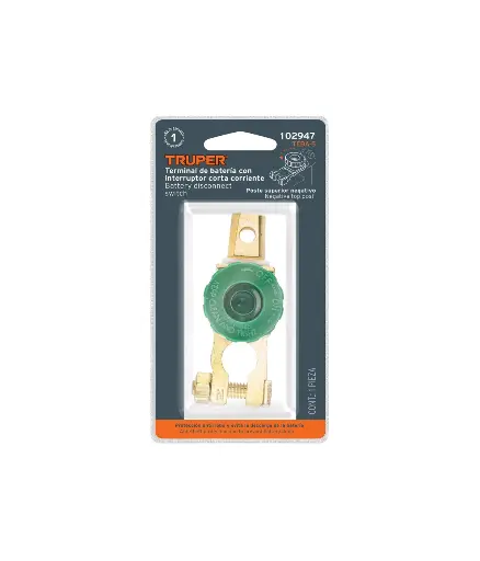 [EE.TERM.0012] TERMINAL PARA BATERIA DE 6-12-24V c/interruptor (TEBA-5) TRUPER