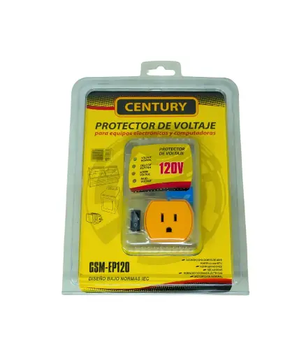[EE.TOPRO.0018] Toma Protector Voltaje 1serv. 120V 20A /GSM-EP120 CENTURY (Aires,refirigeradoras,hornos,etc)