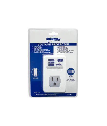[EE.TOPRO.0021] Toma Protector Voltaje 1serv. 120V 15A / E39403 SLIMFIT (refrigerador, aire acond, computadoras,etc)
