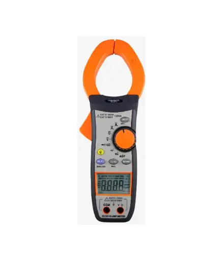 [EI.AMP.0012] Amperimetro digital c/gancho 1200AAC-DC , 1000VAC-DC, 66MOHMIOS TENMARS