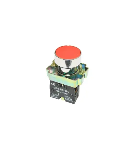 [EI.PUL.0006] PULSADOR 22MM ROJO CSC metal