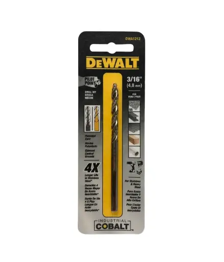 [FF.BRO.0018] Broca COBALTO  3/16" DEWALT DWA1212