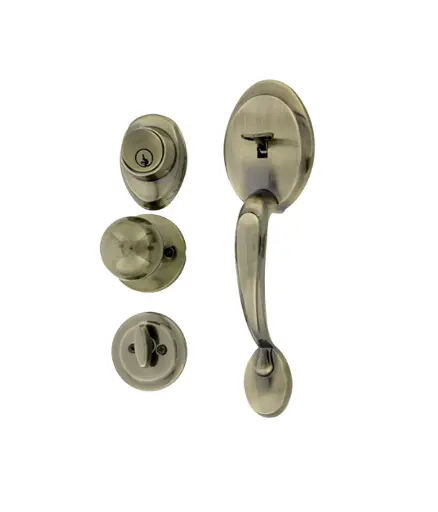 [FF.CERR.0102] Cerradura p/principal cuadrado NIQUELADO Sobrepuesto FANAL