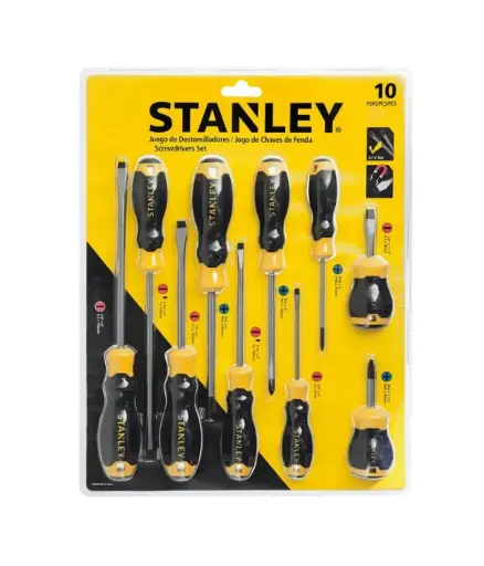 [FF.DEST.0001] Destornillador (10 pzs) plano/estrella STANLEY -840