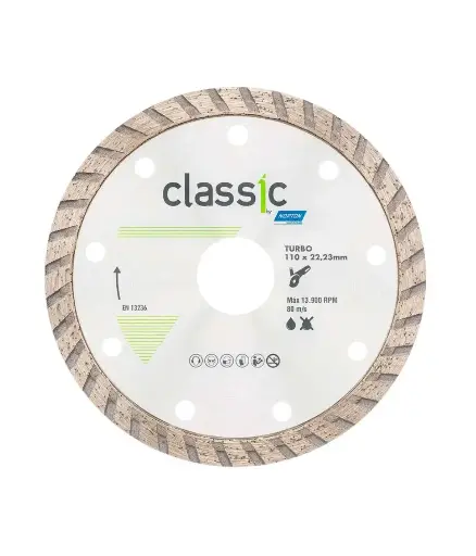 [FF.DISC.0037] Disco de diamante 4" Norton Classic turbo