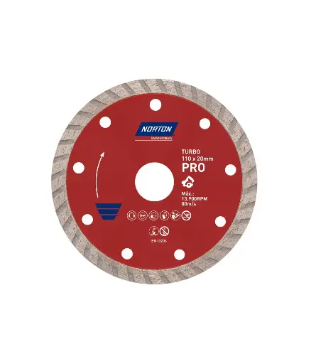 [FF.DISC.0039] Disco de diamante 4 1/2 NORTON PRO turbo