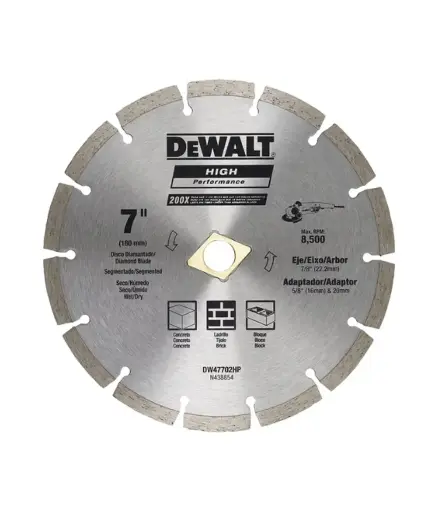 [FF.DISC.0070] Disco de diamante 7" segmentado DEWALT DW47702L