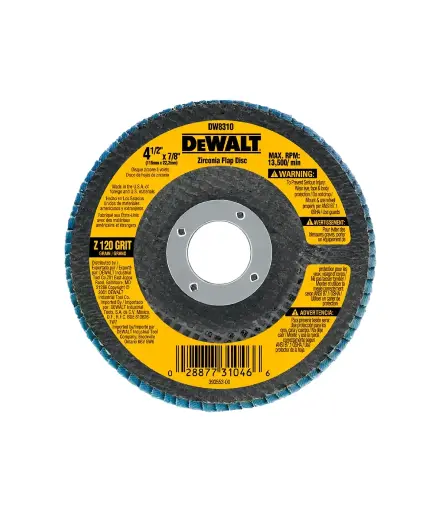 [FF.DISC.0085] Disco lija FLAP 4 1/2 x 7/8" #120 DEWALT DW-8310