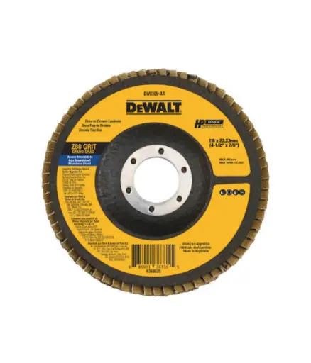 [FF.DISC.0097] Disco lija FLAP 4 1/2 x 7/8" #80 DEWALT (DW8309)