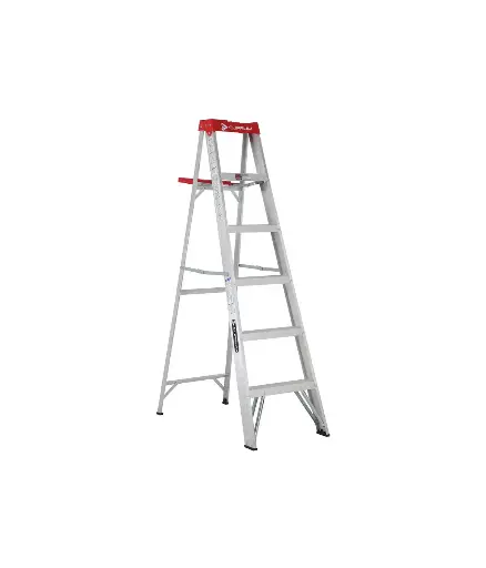 [FF.ESC.0010] Escalera de tijera de ALUMINO 5 escalones 1.53mtr KREUZ 150KG