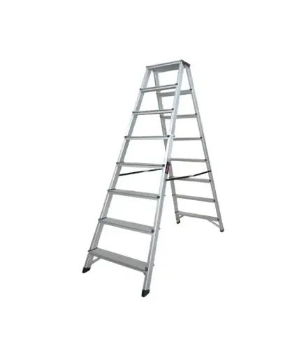 [FF.ESC.0017] Escalera de tijera de ALUMINO 8 escalones 2.4mtr INCO