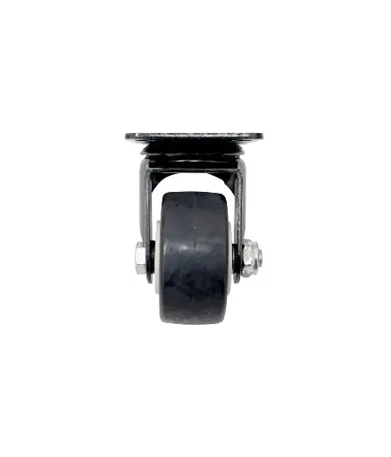 [FF.GARR.0002] Garrucha 2 1/2" PVC Negra Giratoria JEM unidad