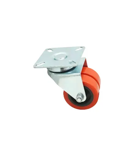 [FF.GARR.0016] Garrucha doble rueda spiga 2"  (Jgo4unid) JEM (C2347)