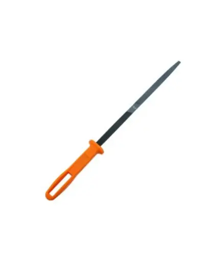 [FF.LIM.0030] Lima Triangular 10" grano medio m/plastico JEM