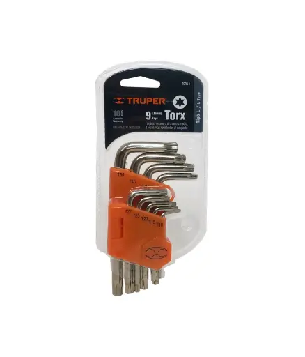 [FF.LLATO.0001] Llave TORX (9 pzas) juego TRUPER (TORX-9)