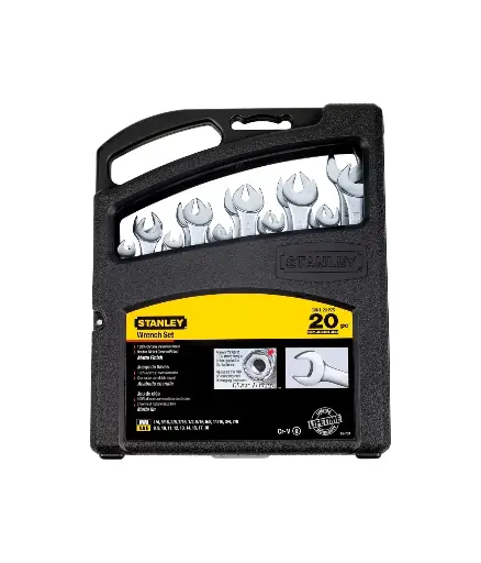[FF.LLAV.0126] Llave de corona Juego 85-783 (20 Pzas) 8-18 mm/pulg STANLEY