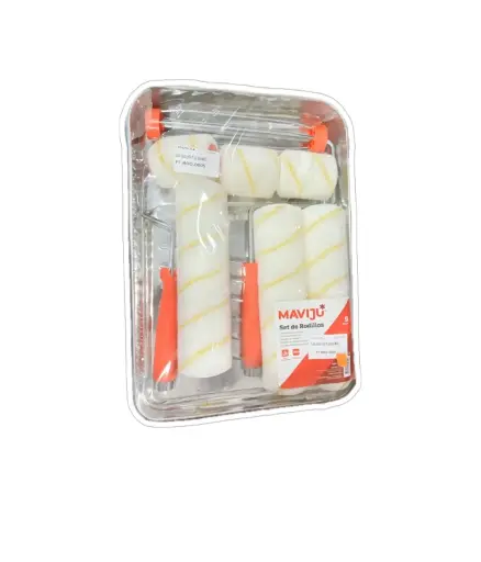 [FF.ROD.0005] Rodillo c/porta rodillo 9" (Jgo 9pzs) MAVIJU