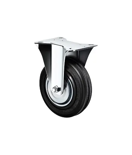 [FF.RUE.0006] Rueda GIRATORIA antipinchazo 8" c/plataforma (peso max 100kg)