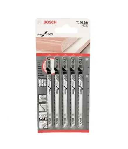 [FF.SICA.0007] Sierra p/caladora p/madera (Jgo 5 unid) T101BR HCS BOSCH