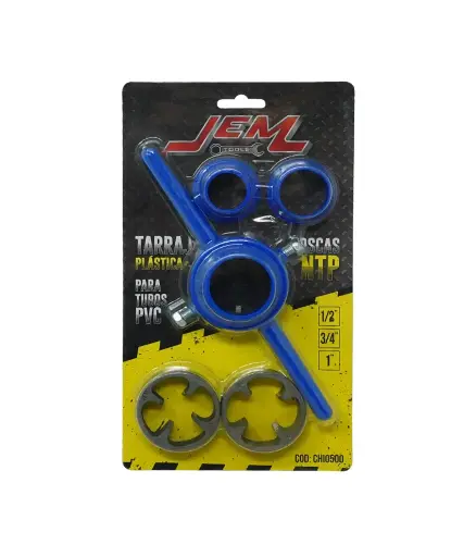 [FHM.TARR.0001] Tarraja economica plastica 3 dados (1/2 - 3/4 - 1) JEM