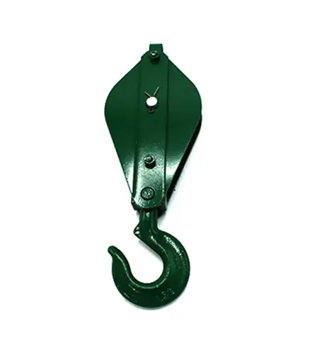[FIAI.POLE.0071] Polea c/gancho 1 rueda color rojo/verde 6" TW