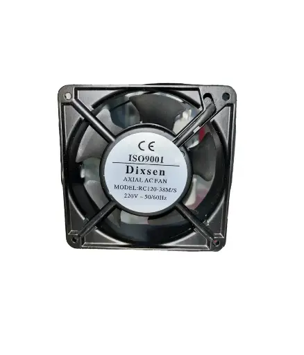 [FIAI.VENT.0004] Ventilador cuadrado 220v negro DIXSEN  (120x120x38mm)