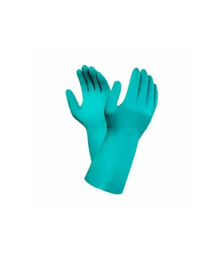 [FIS.GUAN.0019] Guantes de caucho # 9 Nitrile turquesa