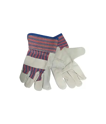 [FIS.GUAN.0028] Guantes de cuero 10" NAPA  filo azul/rojo