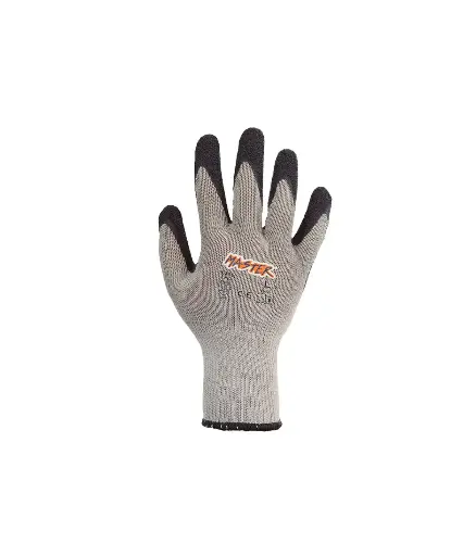 [FIS.GUAN.0052] Guantes de lana L cubierto de brea MASTER (Negro filo cafe)