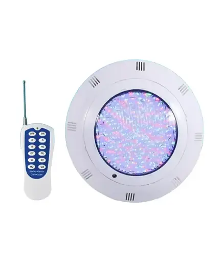 [FPI.FAR.0016] FARO PLANO p/piscina 35W luz MULTICOLOR LED DEEPWATER sobrepuesto c/control