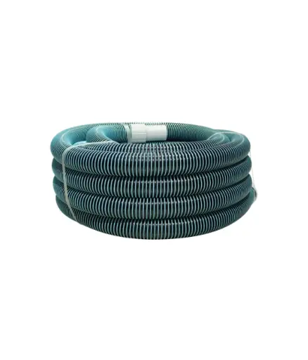 [FPI.MANG.0010] Manguera anillada limpiadora 1 1/2" x15mt de largo ACUACORAL p/piscina (Rollo)