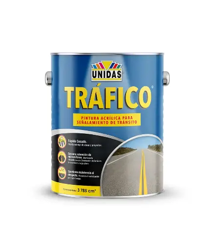 [FPIN.TRA.0010] Pintura Trafico Negro Acrilico GL UNIDAS (1123A)