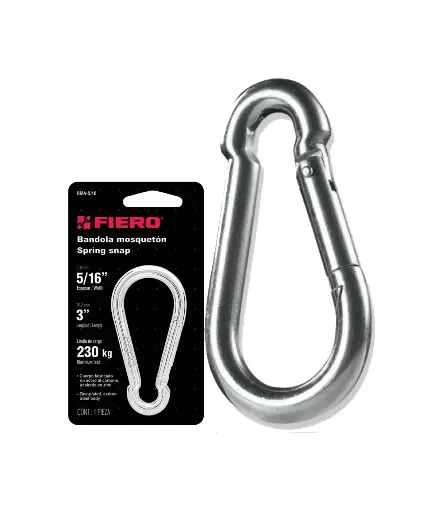 [MNA.MOS.0014] Mosqueton Seguro Eslab. ACERO 5/16"FIERO 230kg unidad