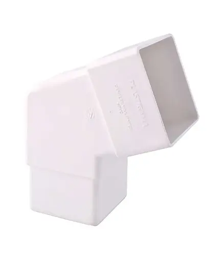 [PFD.CAN.0003] Canal Codo bajante 45° PVC p/canal agua lluvia (unidad)